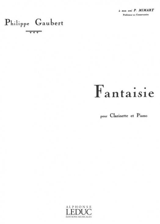 Gaubert: Fantaisie Kl+Pi