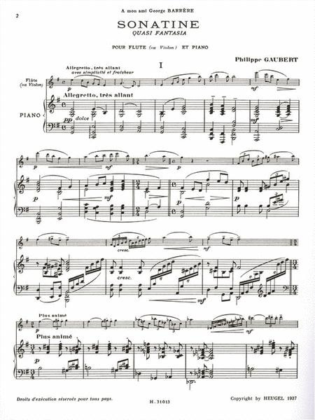 Gaubert: Sonatine /Fl+Pi