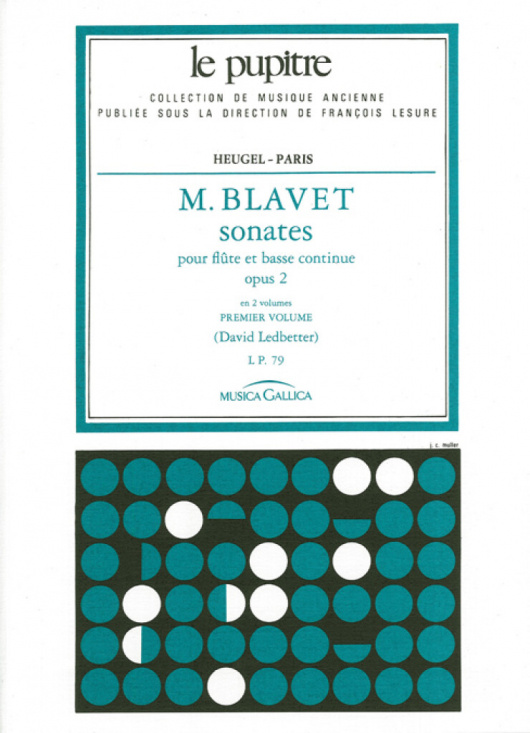 Blavet: Sonates op 2  1 /Fl+Bc