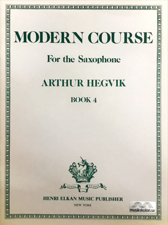 Hegvik: Modern Course 4 - Sax