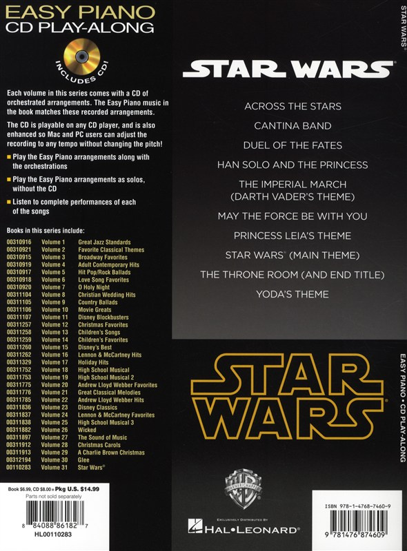 Star Wars Easy Piano play-along