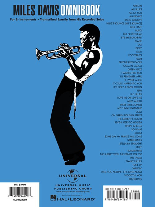 Miles Davis Omnibook Bb