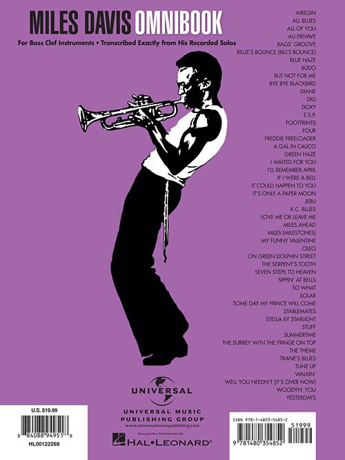 Miles Davis Omnibook basklav