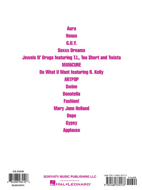 Lady Gaga Artpop (PVG)