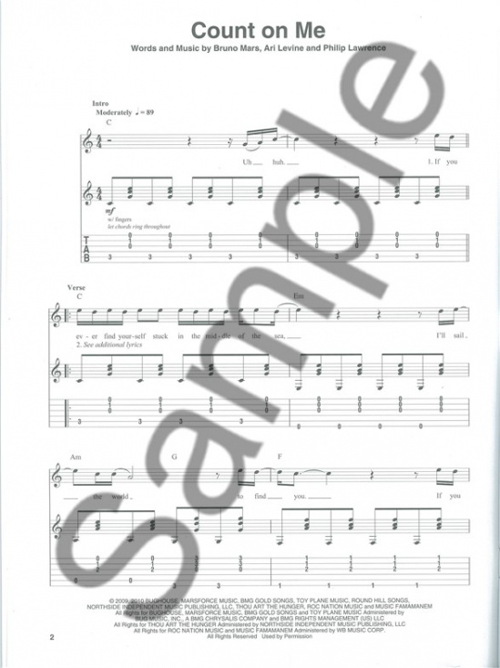 Guitar Play-Along Volume 180: Bruno Mars