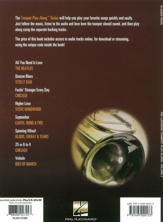 Trumpet Play-Along vol 3: Classic Rock
