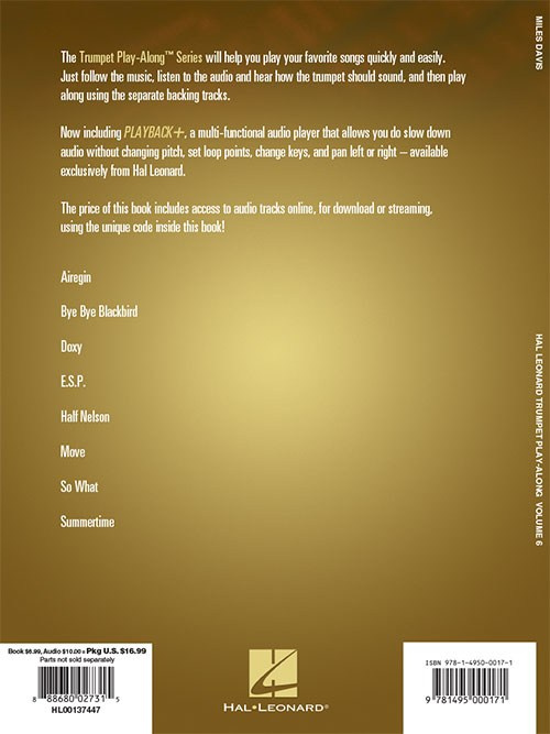 Trumpet Play-Along Volume 6: Miles Davis