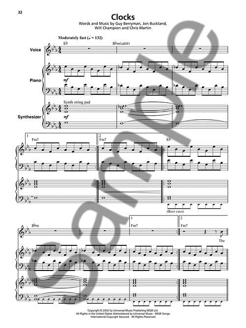 Coldplay: Authentic Transcriptions of 12 Classics