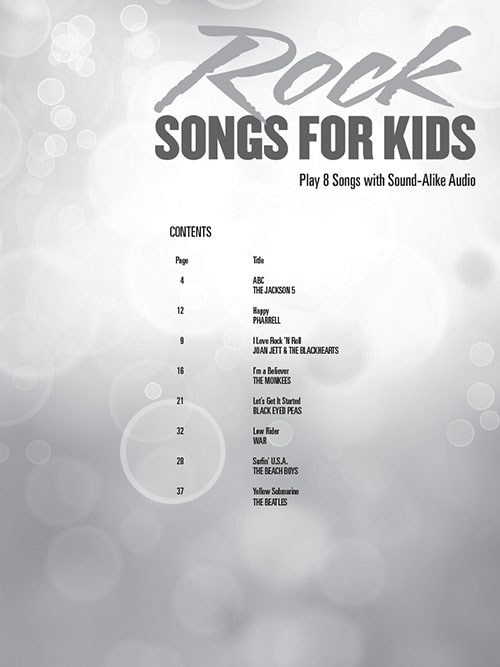 Drum Play-Along Vol 41: Rock Songs For Kids