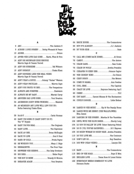 The Real R&B Book C Instruments