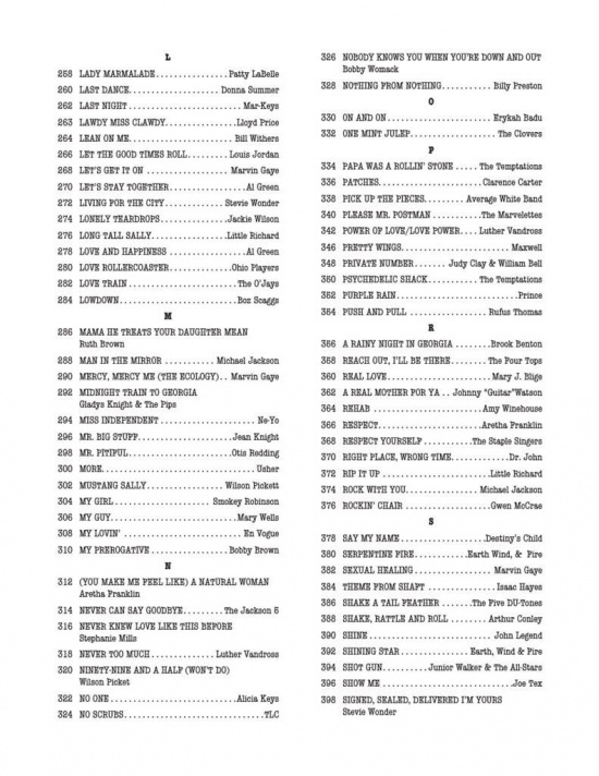 The Real R&B Book C Instruments