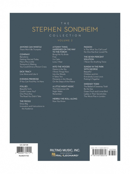 The Stephen Sondheim Collection - Volume 2
