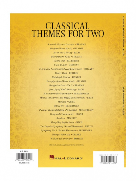 Classical Themes For Two Cellos