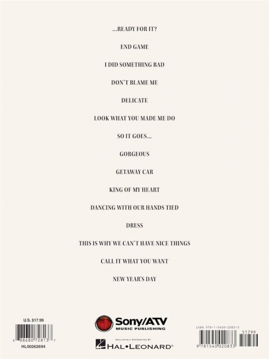 Taylor Swift-Reputation(PVG)