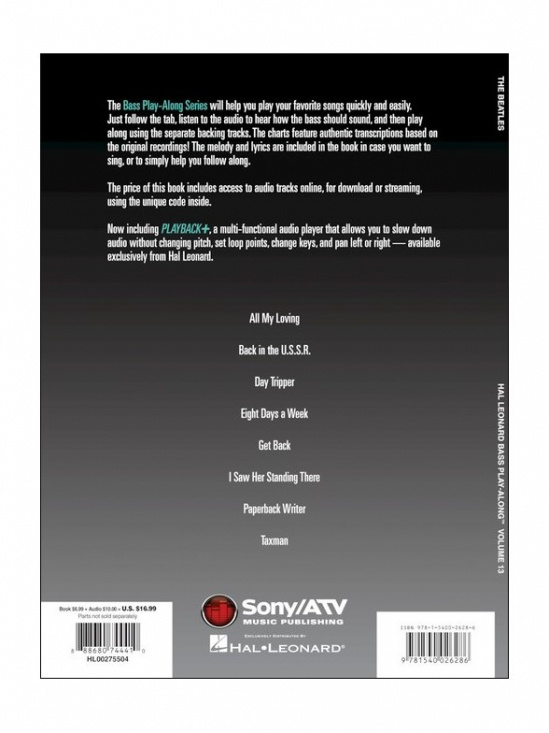 Bass Play-Along Volume 13: The Beatles