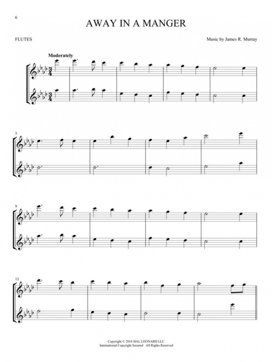 Christmas Carols for Two Flutes