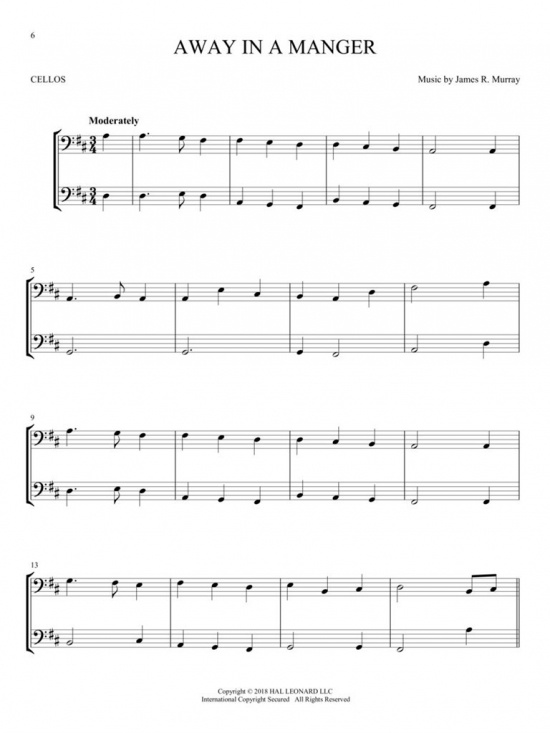 Christmas Carols for Two Cellos