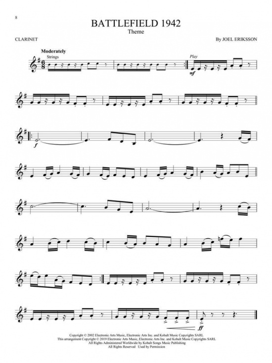 Video Game Music for Clarinet