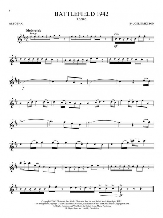 Video Game Music for Alto Sax