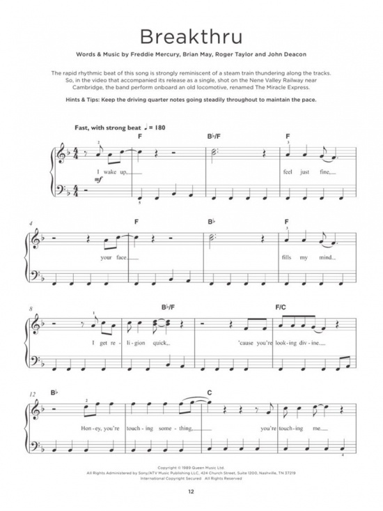 Really Easy Piano Queen