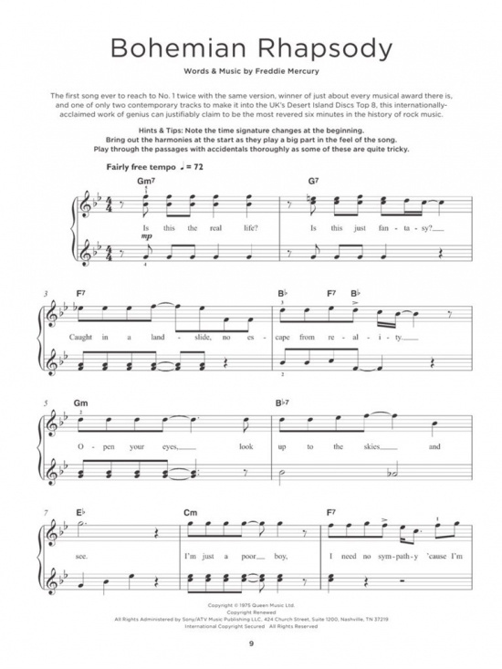 Really Easy Piano Queen