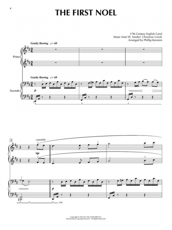 Sacred Christmas Duets för piano 4 händer