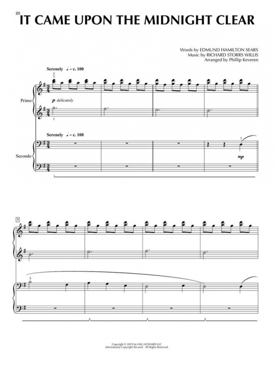 Sacred Christmas Duets för piano 4 händer