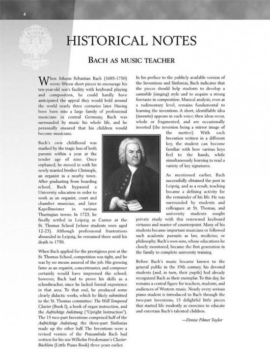 Bach: J.S. Bach Two-Part inventions