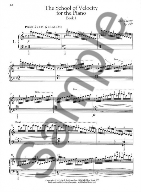 Carl Czerny: The School Of Velocity