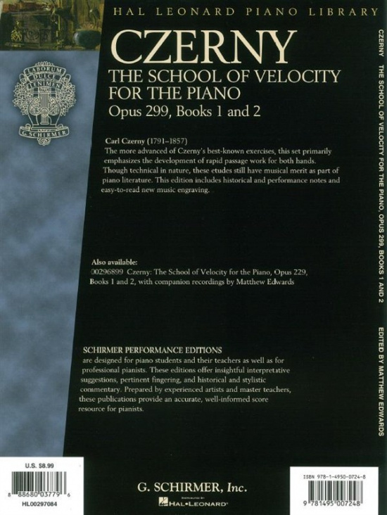 Carl Czerny: The School Of Velocity