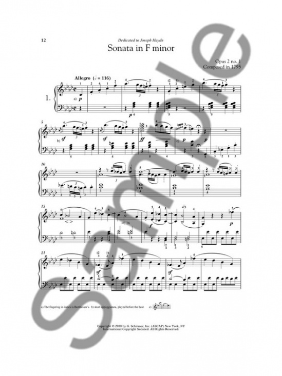 Beethoven Five Favorite Piano Sonatas