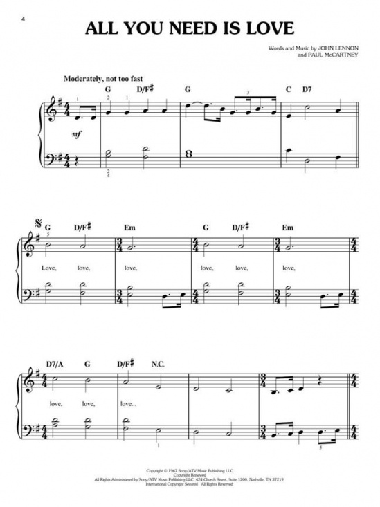 Yesterday - Easy Piano