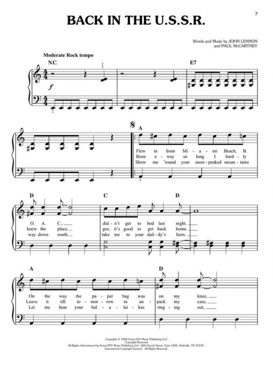 Yesterday - Easy Piano