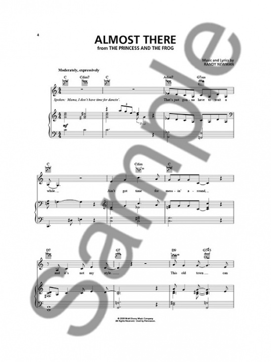 Contemporary Disney 50 favorite songs PVG