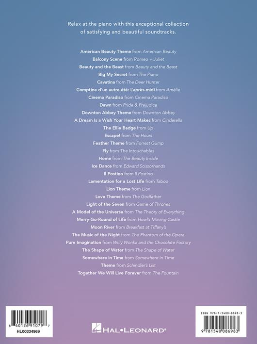 Peaceful piano solos Soundtracks