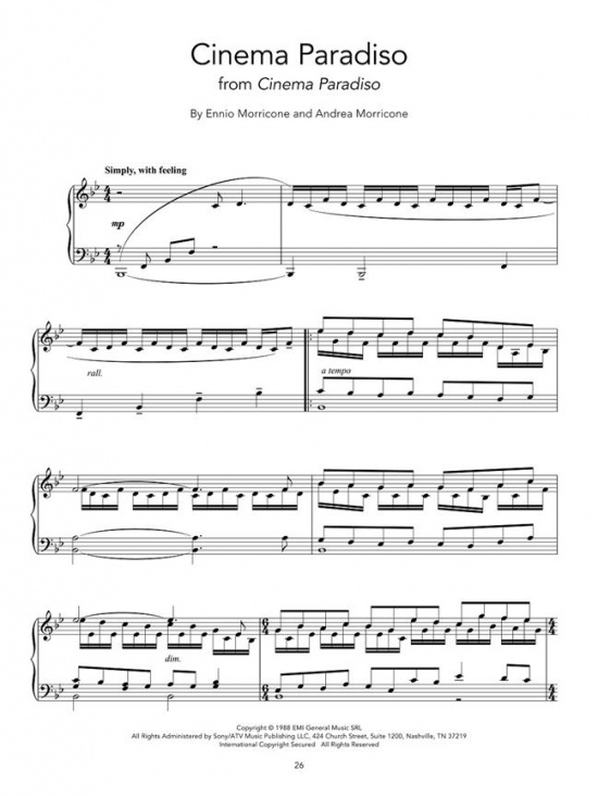 Peaceful piano solos Soundtracks