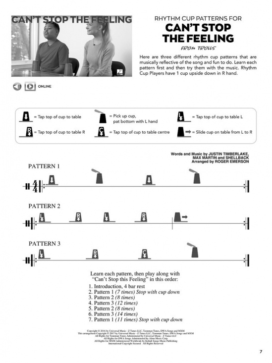 Rhythm Cups med audio och video