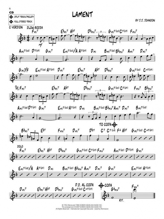 Jazz Play Along vol 72: Classic Jazz Ballads