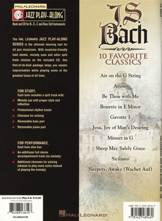 Jazz Play-Along vol 120: J S Bach