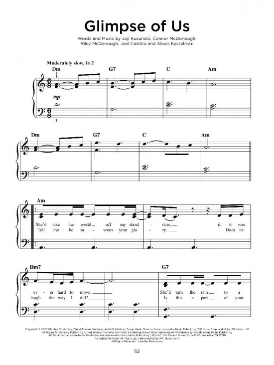 Top Hits of 2022 (Easy Piano)