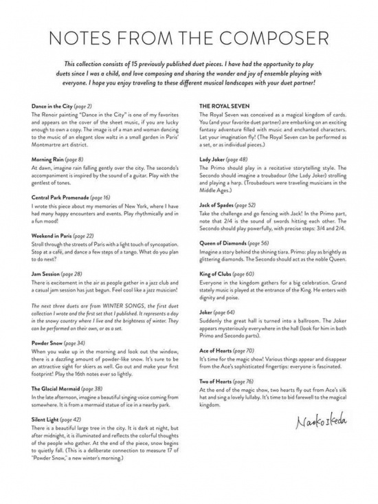 The Naoko Ikeda Duet Collection Fyrhändigt piano