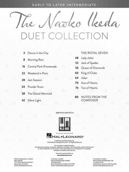 The Naoko Ikeda Duet Collection Fyrhändigt piano