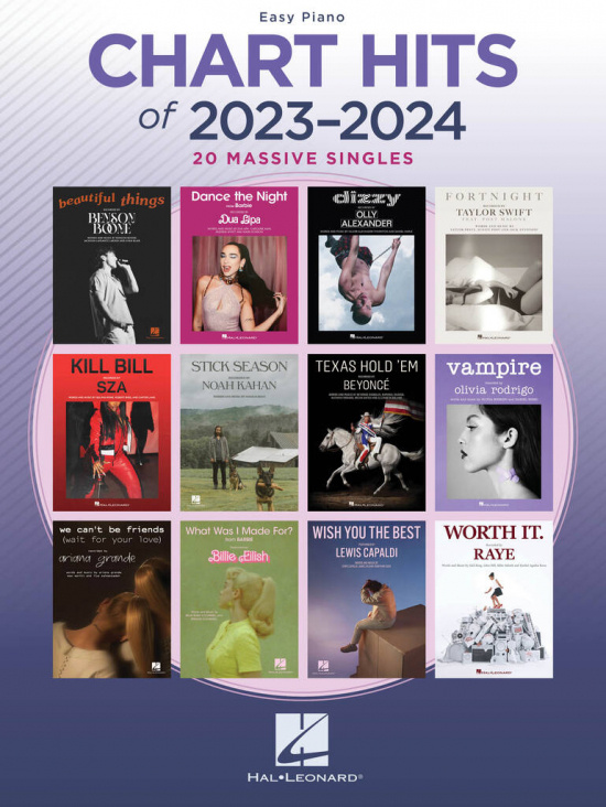 Chart hits of 2023-2024 Easy Piano