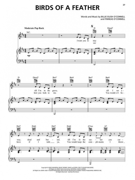 Billie Eilish - Hit Me Hard and Soft (PVG)