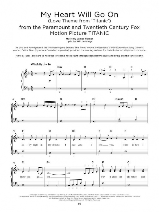 Really Easy Piano: 40 of the Most Beautiful Songs Ever