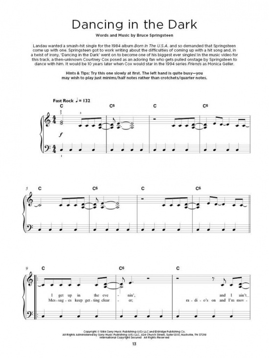 Really Easy Piano: Bruce Springsteen