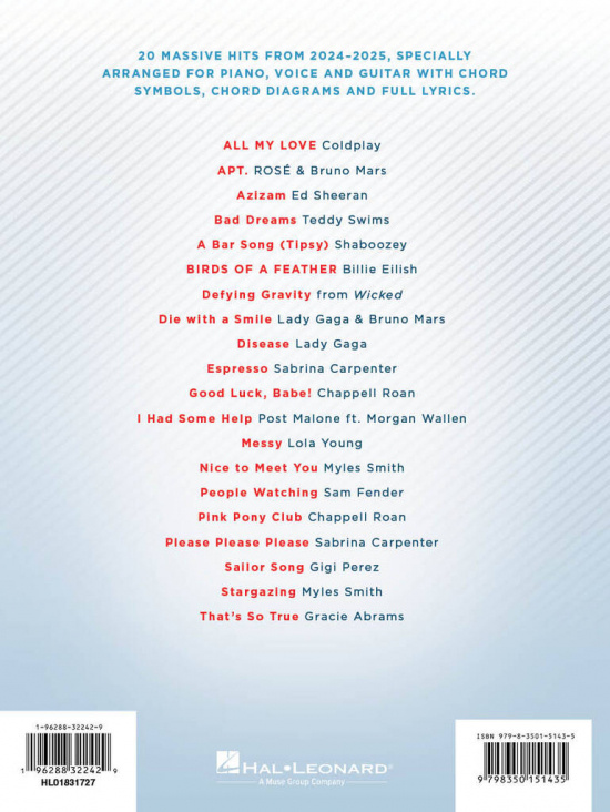 Chart Hits of 2024-2025 PVG