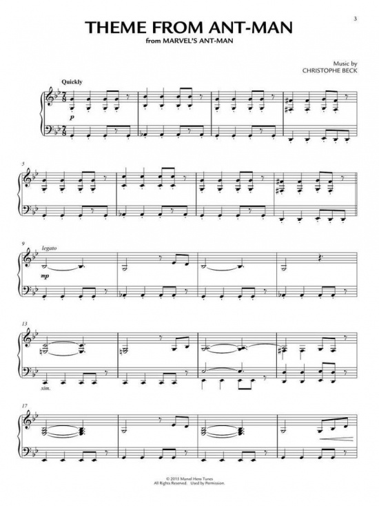 Marvel Piano Solo Collection