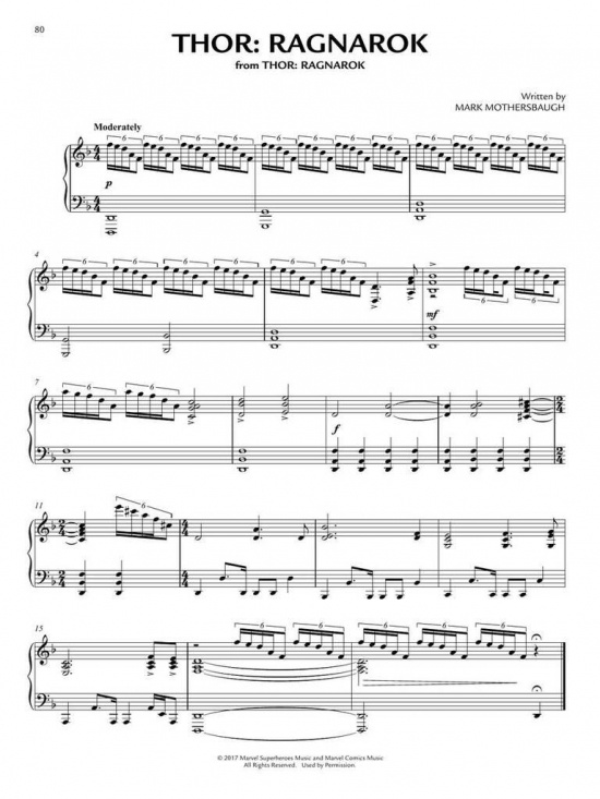 Marvel Piano Solo Collection