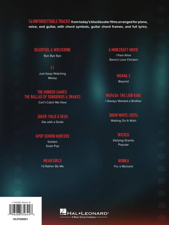 Songs from Kpop Demon Hunters, Minecraft, Wicked and More Top Movies